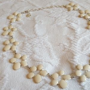 White Flower Sarah Coventry Choker Necklace