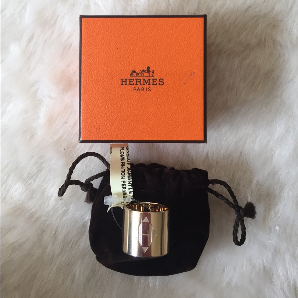 Hermes Diamant Scarf Ring