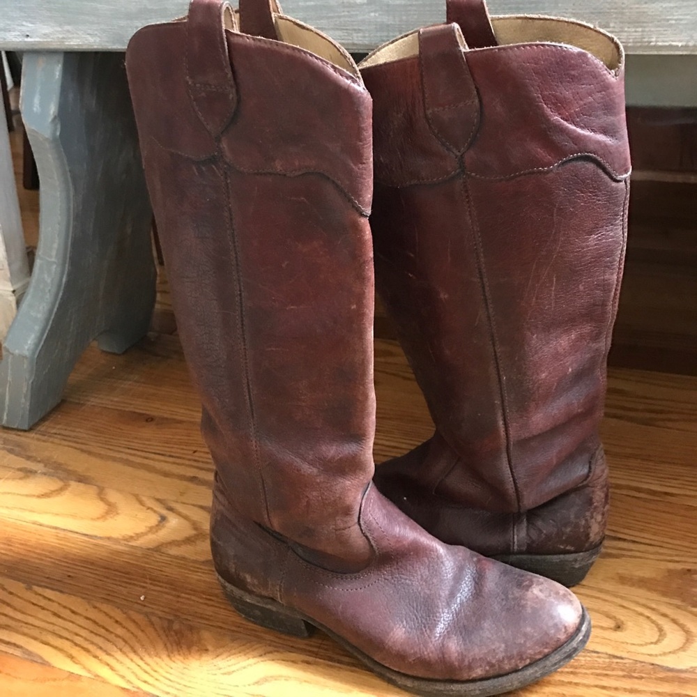 Brown Western Style FRYE boots!