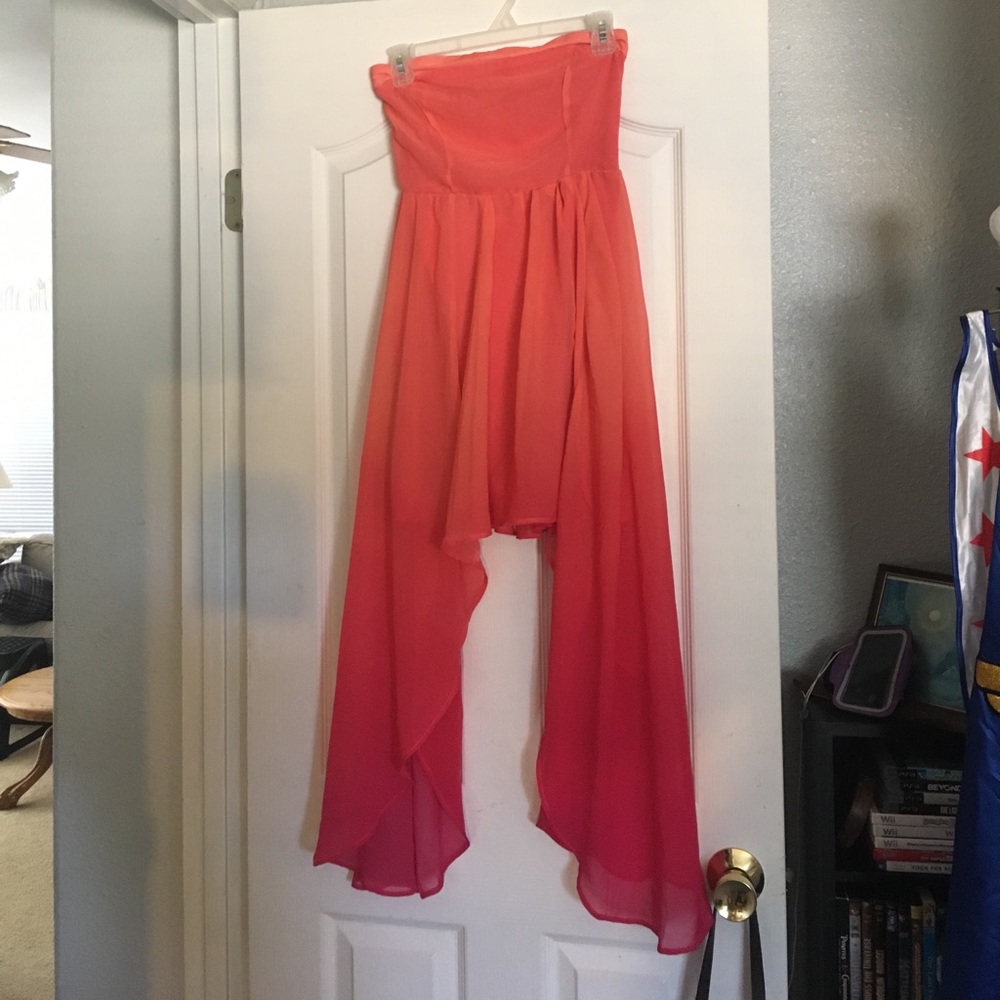 Pink Strapless Charlotte Russe Dress