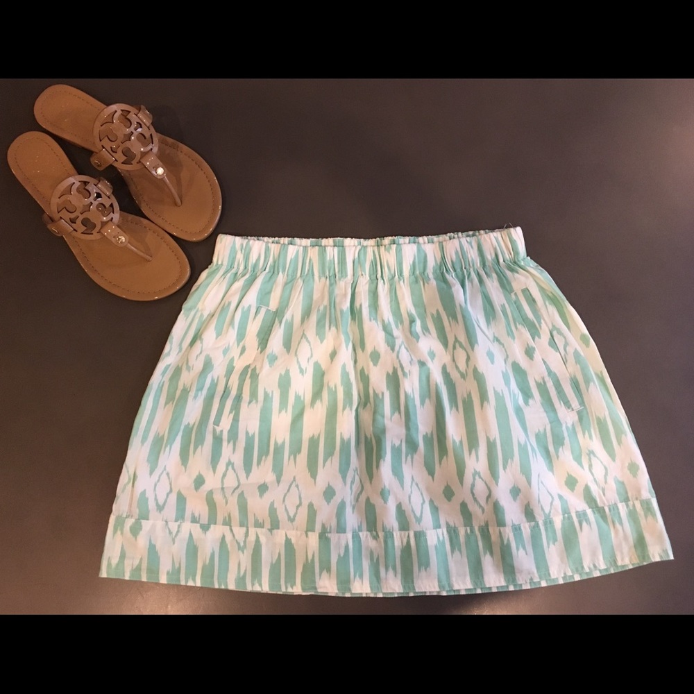 🛍 J. Crew Factory Tribal Print Cotton Mini Skirt