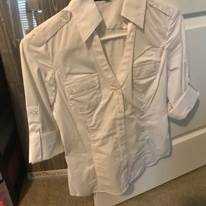 Express Military Button Up Top