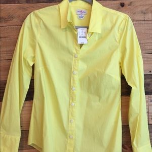 NWT Yellow J. Crew Button-down