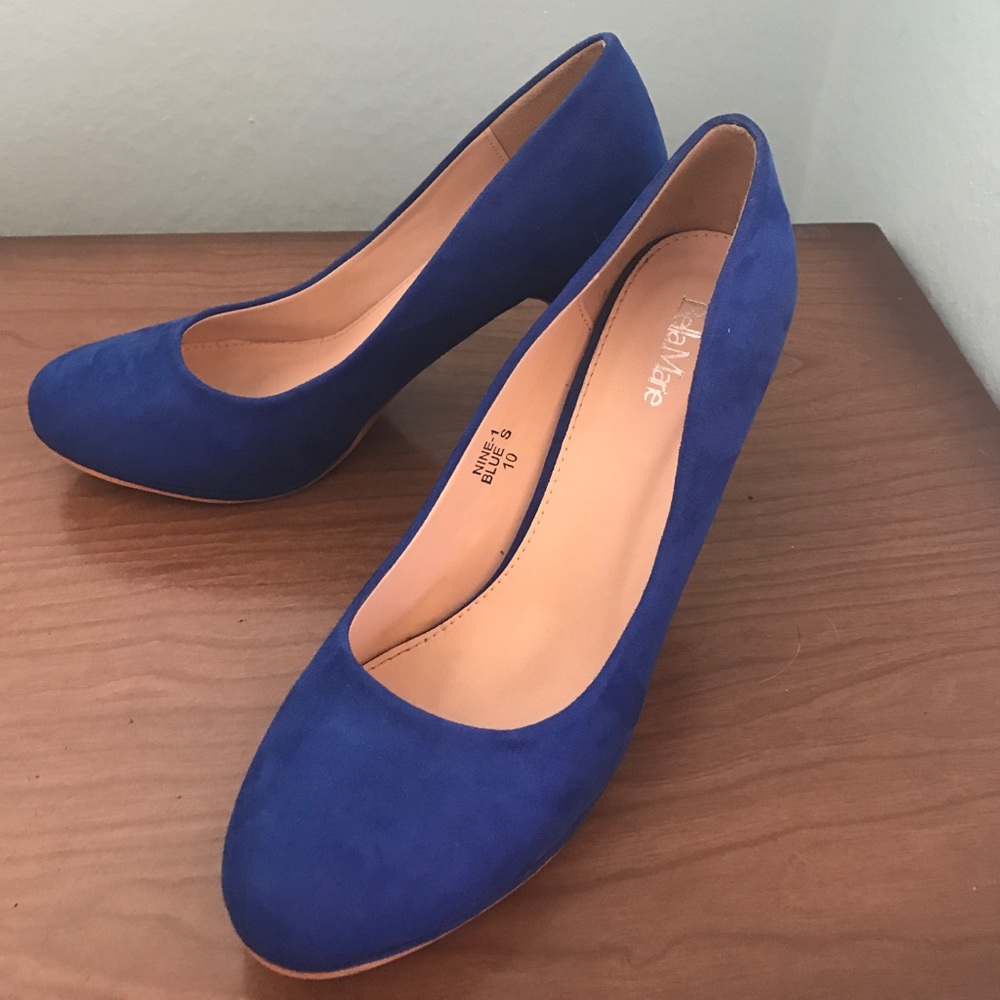 Blue Suede Heels!