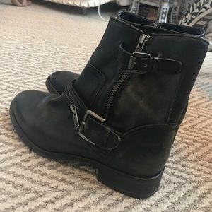 Treasure & Bond Black Moto Boots