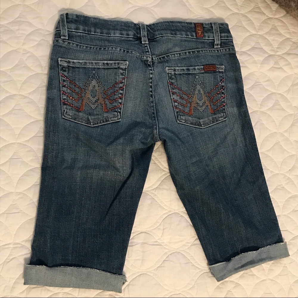 7 For All Mankind "A" Pocket Long Shorts