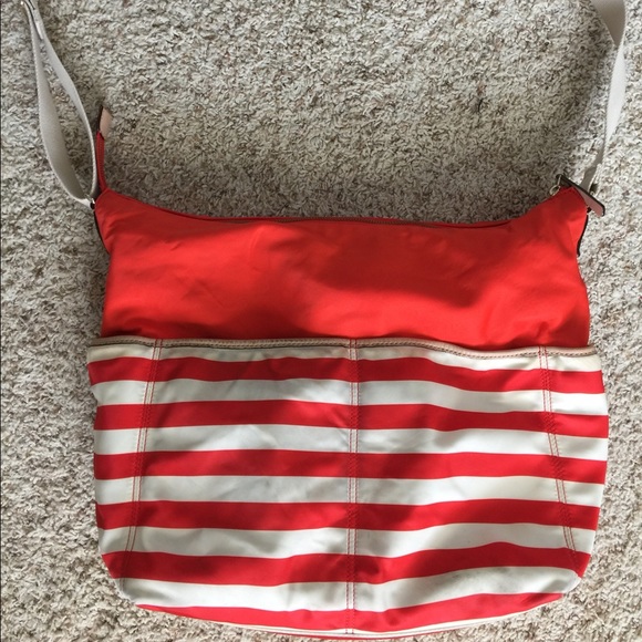 Kate Spade Serena orange nautical striped baby bag - Picture 2 of 8