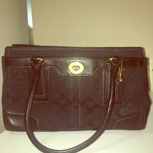 Coach Signature Collection Top Handle Shoulder Bag