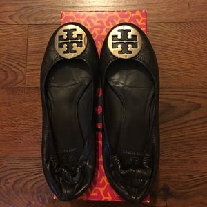 Tory Burch Black Classic Reva Ballet Flat