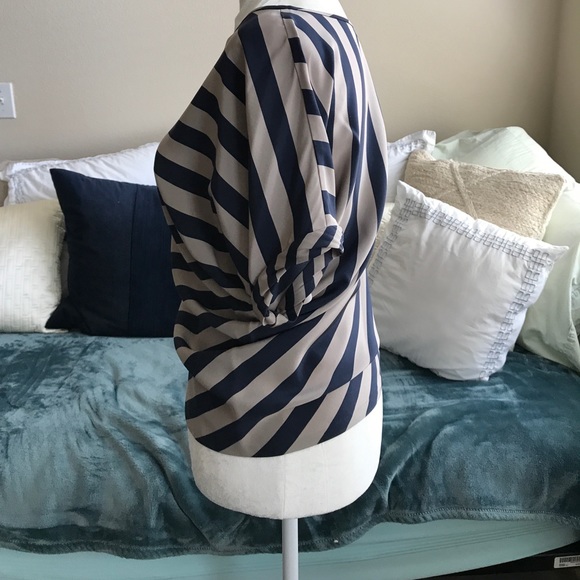 BCBG Silk asymmetric blouse - Picture 5 of 5