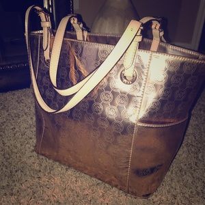 Michael Kors Jetset metallic tote
