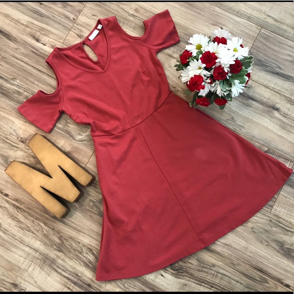 Worn ONCE NY&CO Could Shoulder Dress