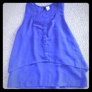 Blue Layered Tank