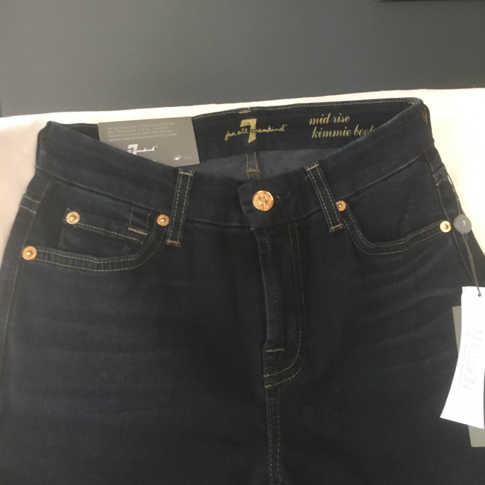 7 for all man kind mid rise kimmie bootcut