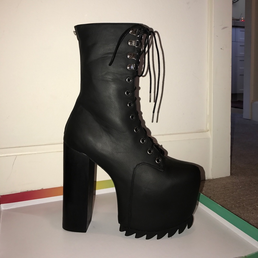 Goth Platform booties
