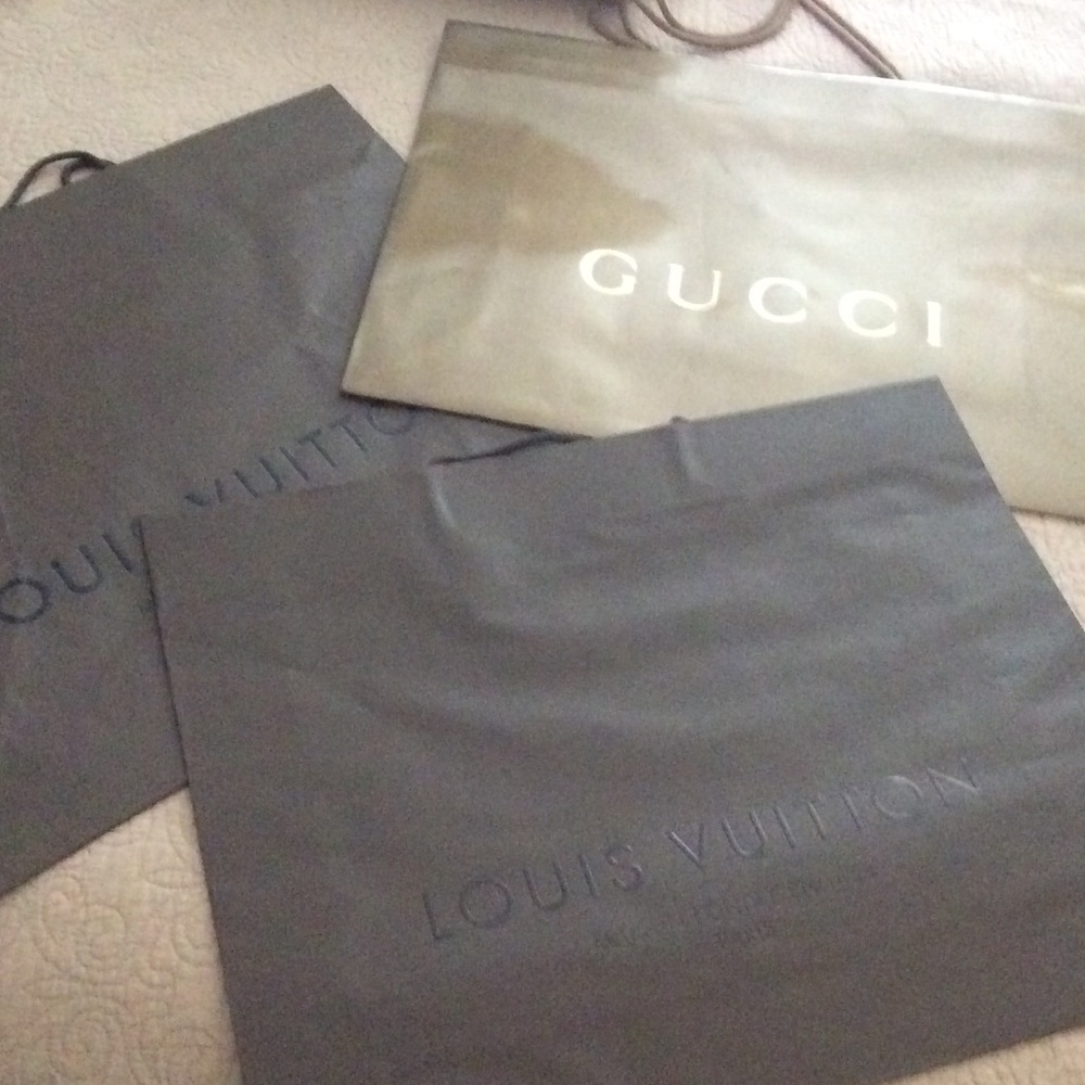 3 large shopping bags
