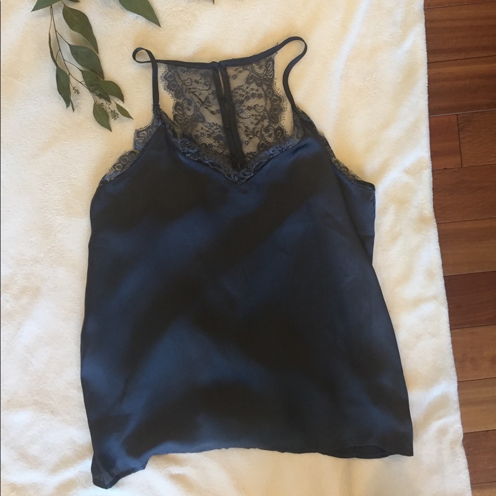 NWOT Lace Trim Satin Camisole
