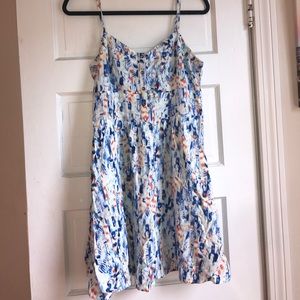 Blue and orange Express dress