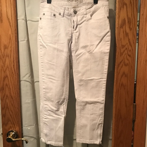White Capri Jeans - Picture 1 of 2