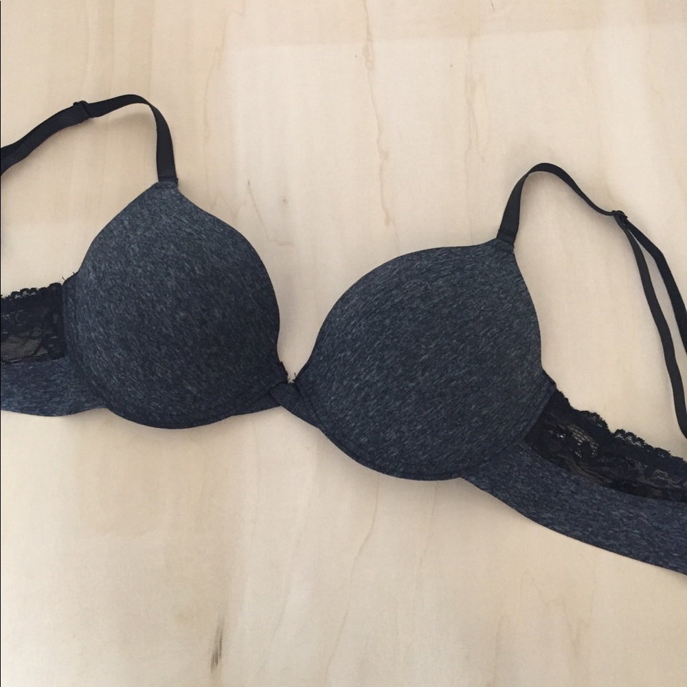 Lacy Black/Gray Bra