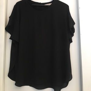 Loft XL Flutter Sleeve Blouse