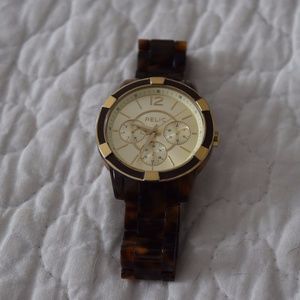 Relic Women's Watch in Tortoise Resin