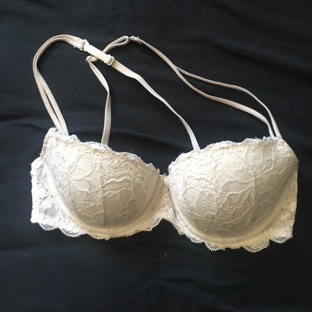 Victoria's Secret lace push up cross back bra