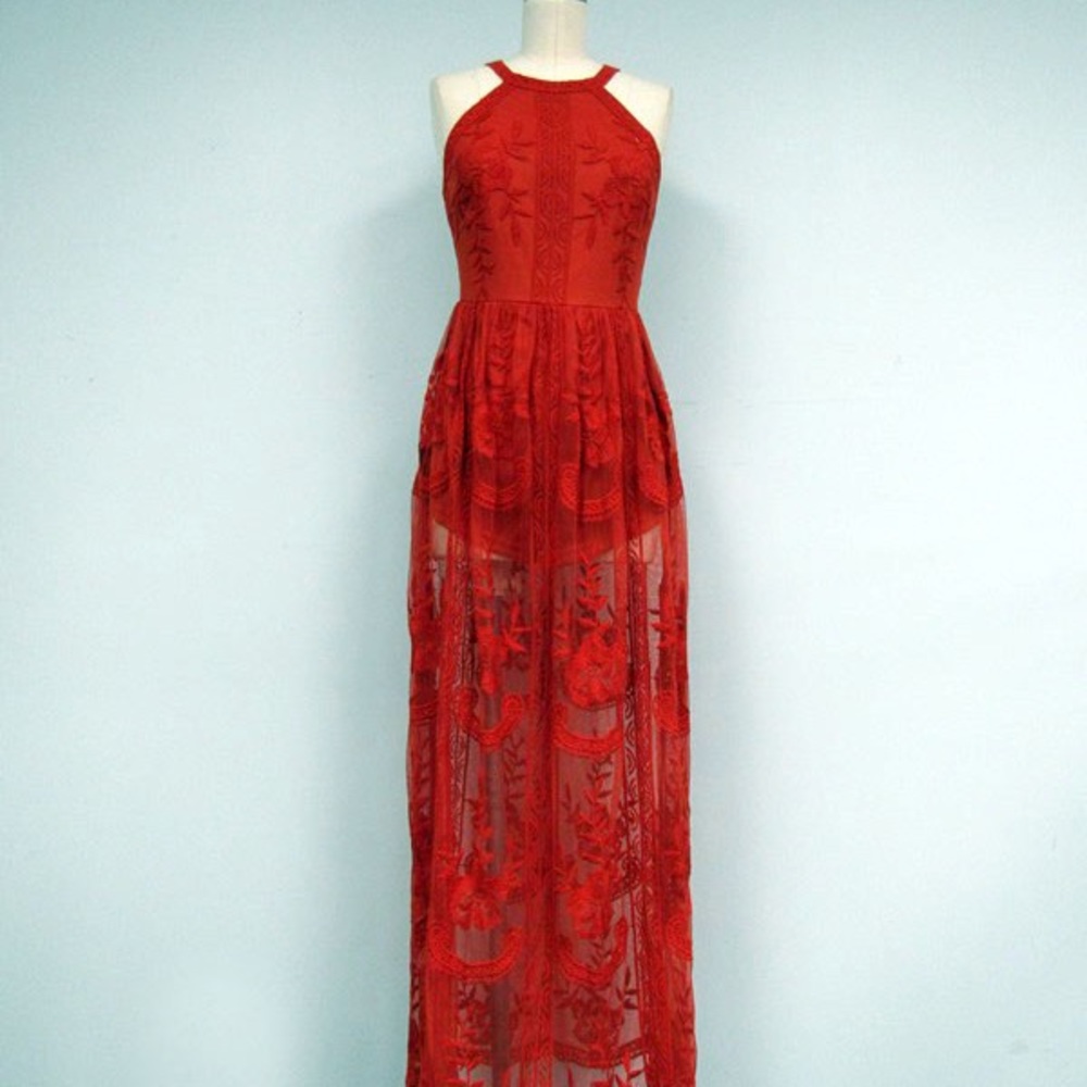The Jetset Diaries Majestic Lace Maxi Dress - Picture 5 of 8