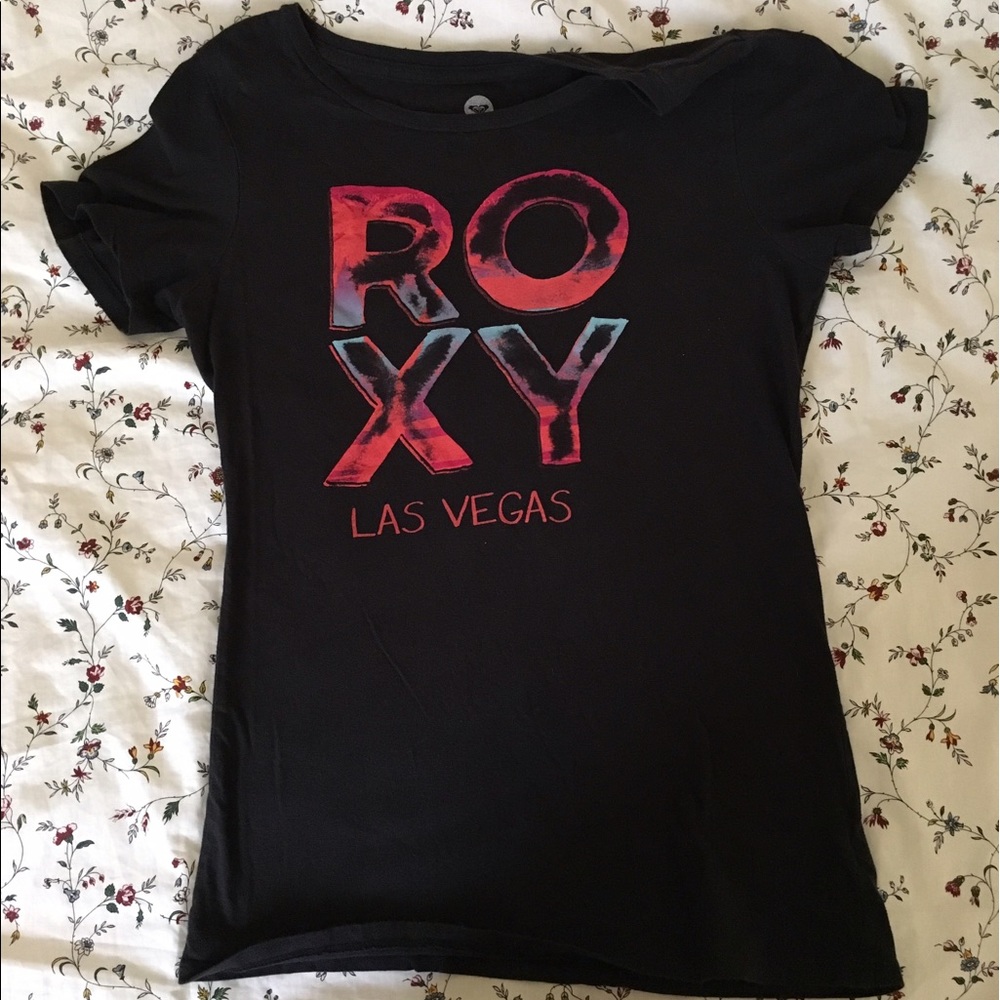 Black Las Vegas Roxy shirt