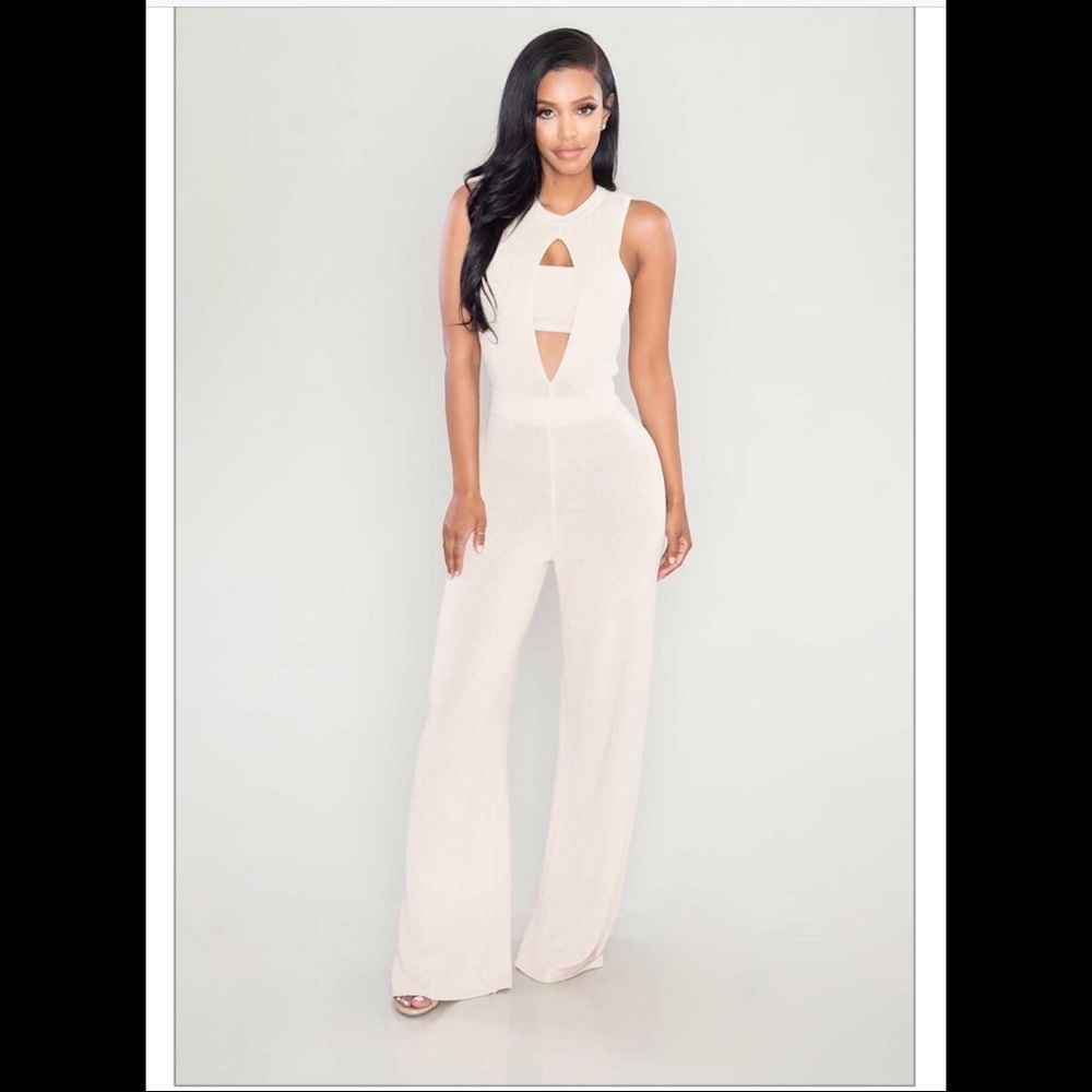 Cream/Beige Jumpsuit