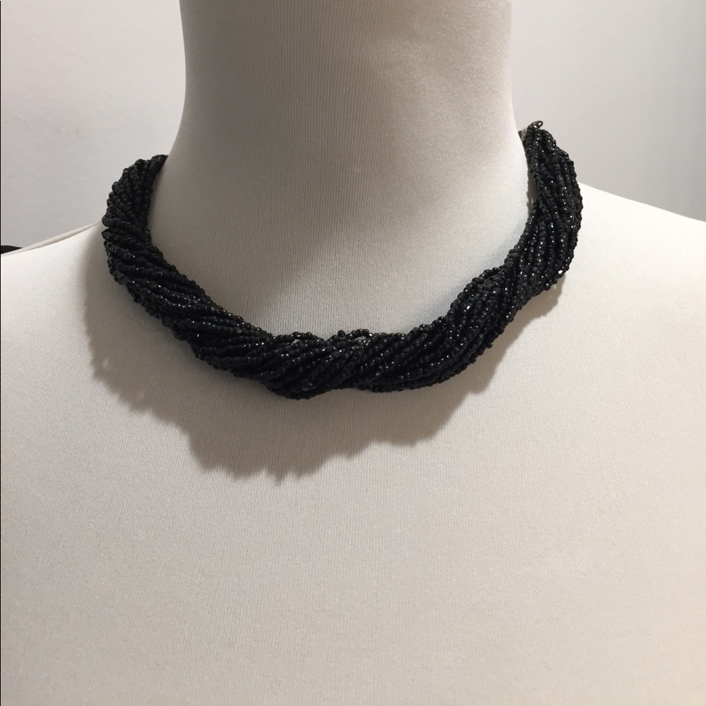 Black beaded choker