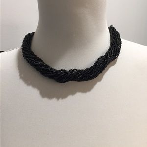 Black beaded choker