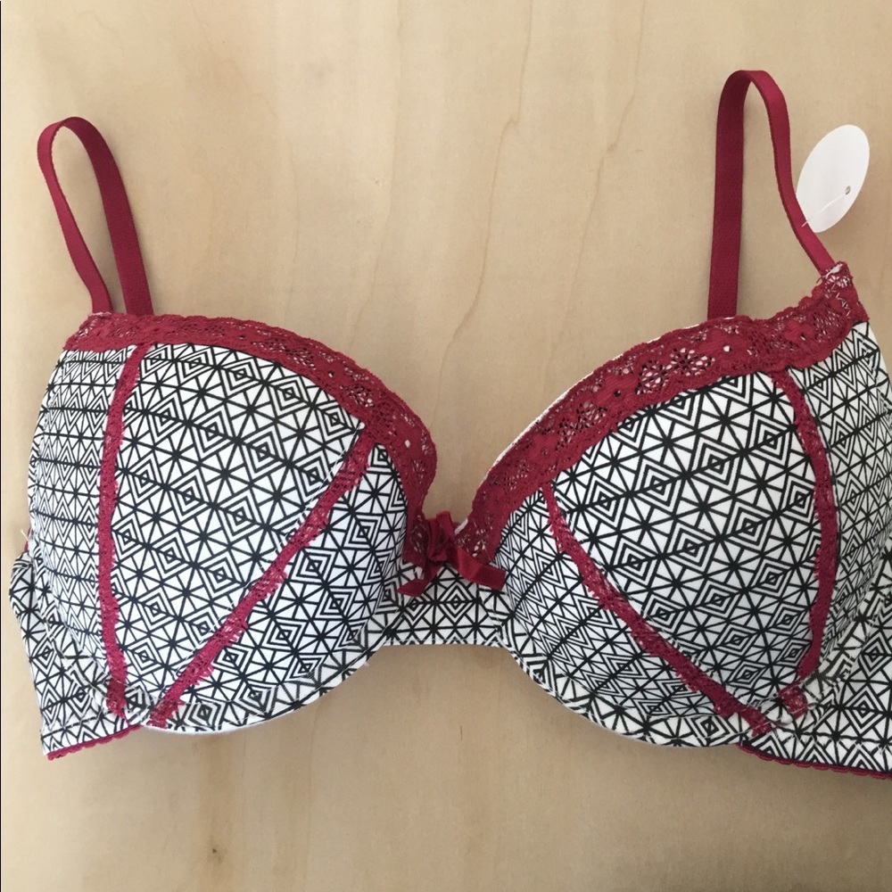 Patterned Push up Bra