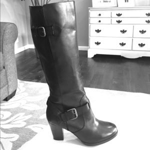 Women's Clarks Black Leather Boots