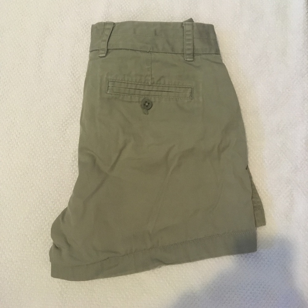 J crew chino shorts light green 4 inch inseam