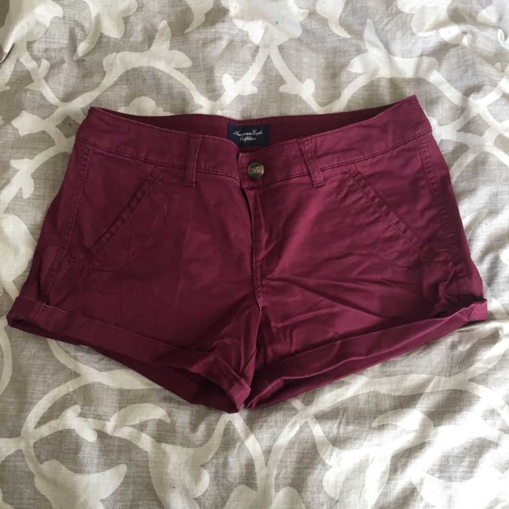 Maroon American Eagle Shorts