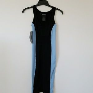 New! Black and blue bebe Bodycon dress