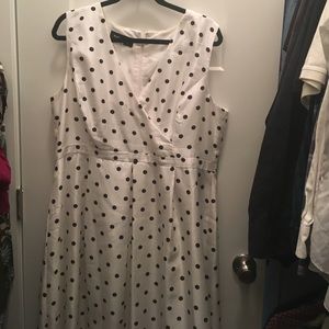 Mid length polka dot dress
