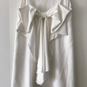 Club Monaco white dress with bow