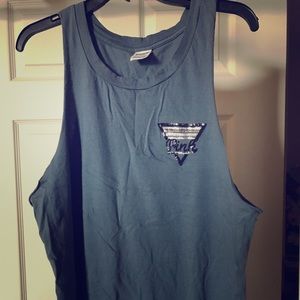 Victoria's Secret PINK gray campus tank top