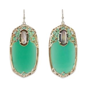 Kendra Scott Deva Emerald Earrings