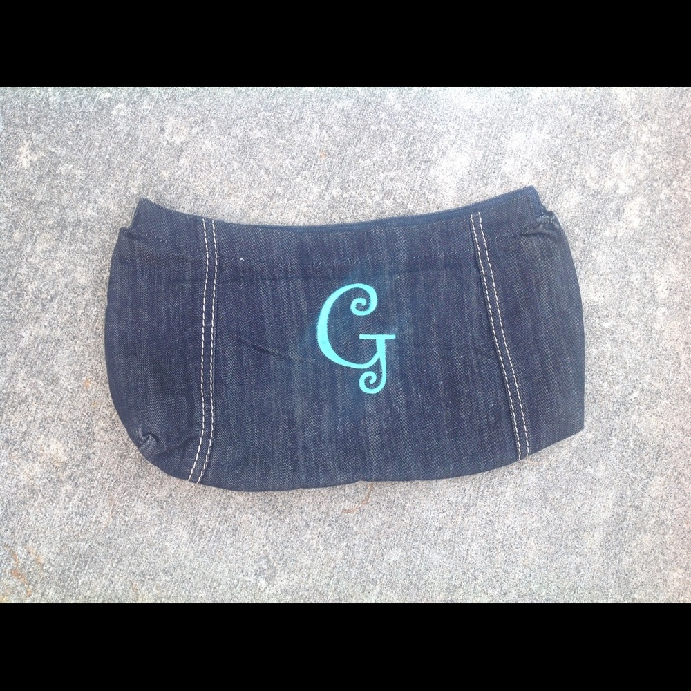 Thirty-One Gifts 31 Skirt Purse Denim Skirt Aqua G