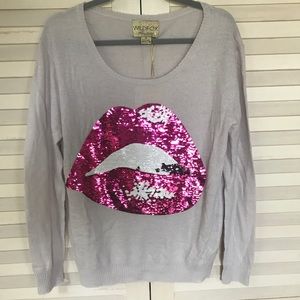 Wildfox Sequin Sweater M. NWT