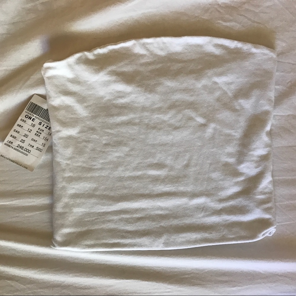 brandy melville tube top with tag