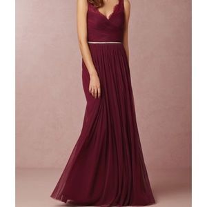 Black Cherry Fleur bridesmaid dress