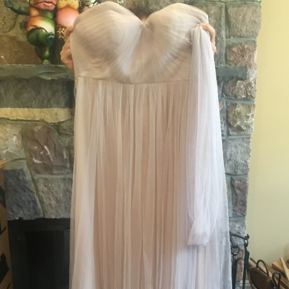 BHLDN Jenny Yoo Annabelle, Size 10, Mist Grey
