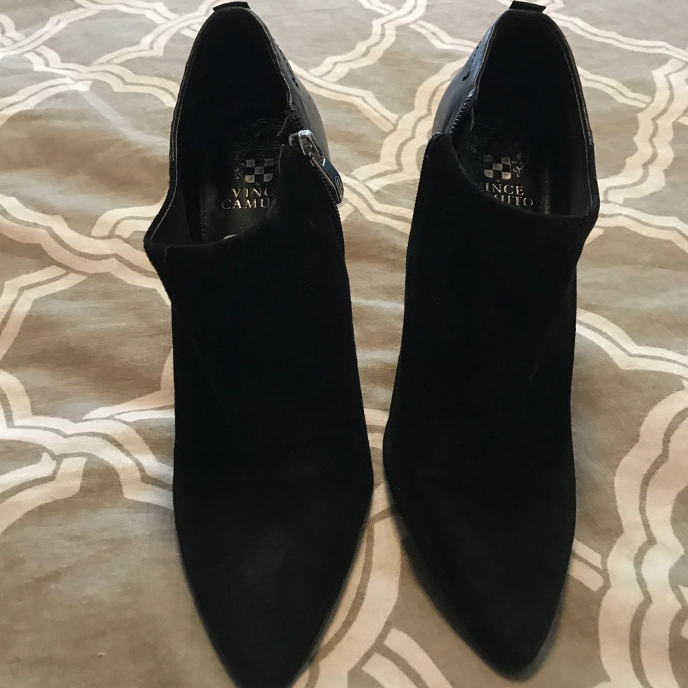 Vince Camuto Leather/Suede Wedge Ankle Boots