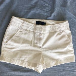 J. Crew chino shorts white
