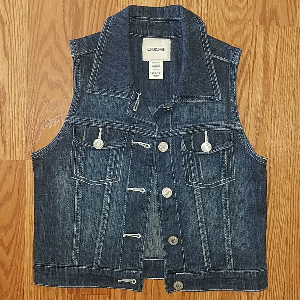 Cherokee Denim Vest