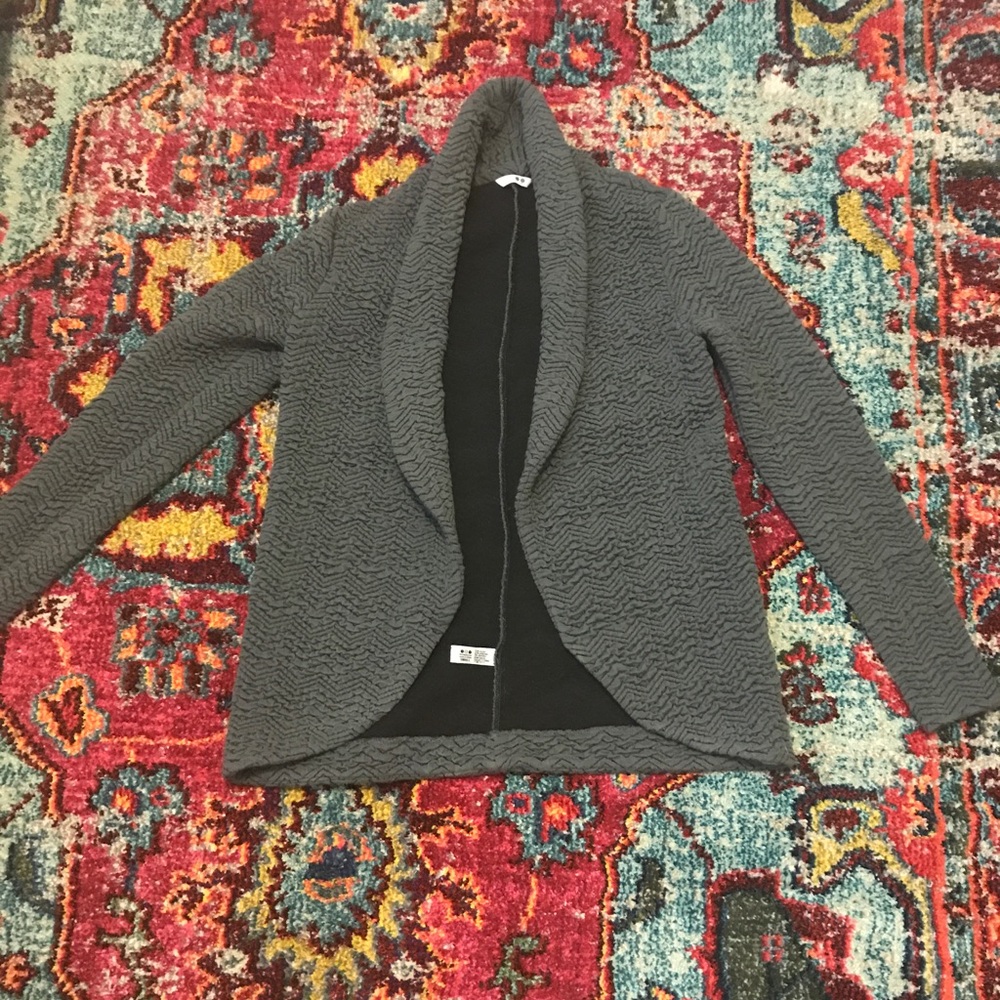 Gray Anthropologie cardigan by three dots